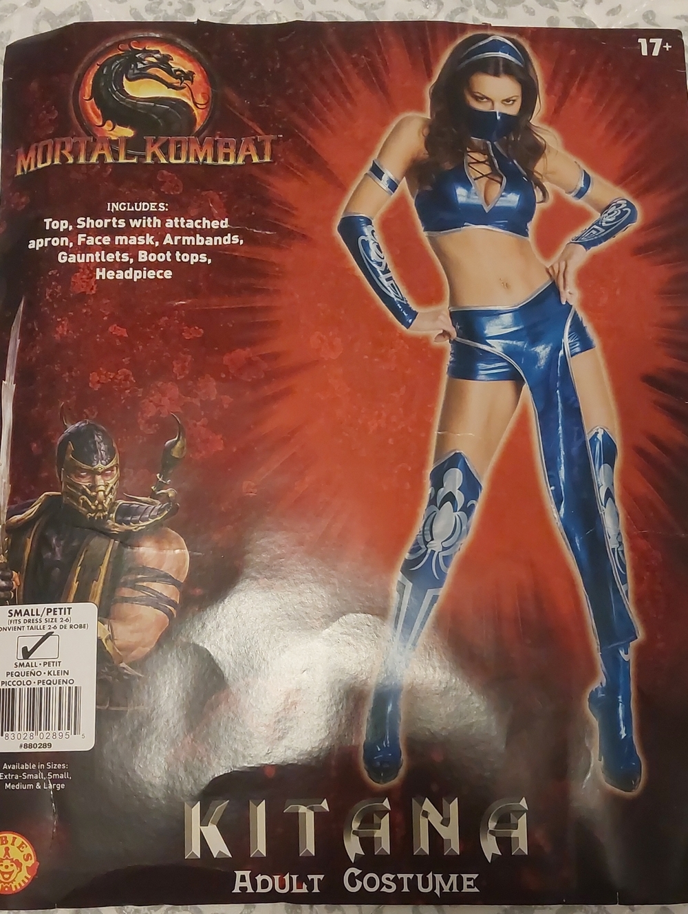 Rubie's Kitana Blue Metallic Superhero Costume